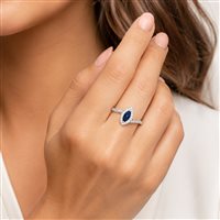Anillo Recarlo Mujer in Oro Zaffiro 0.31 Ct ZT 872/BZAF - ZT 872/BZAF